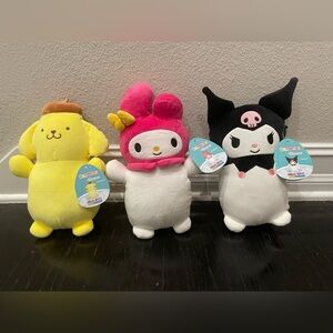 Hug Mees Squishmallows 10"
Kuromi, My Melody and Pompompurin